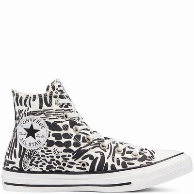 Converse Graphic Print Chuck Taylor All Star - Naisten Matalavartiset Tennarit - Beige/Mustat